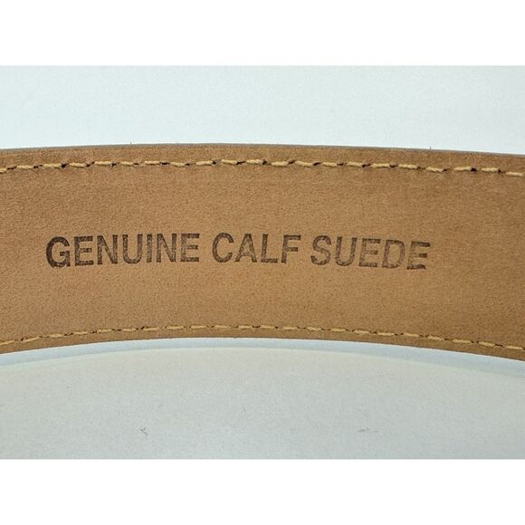 NWT PETER MILLAR Excursionist Calf Suede Belt LOD Brown Men's Size 38 $200 - Picture 6 of 9